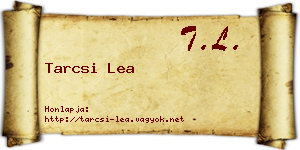Tarcsi Lea névjegykártya
